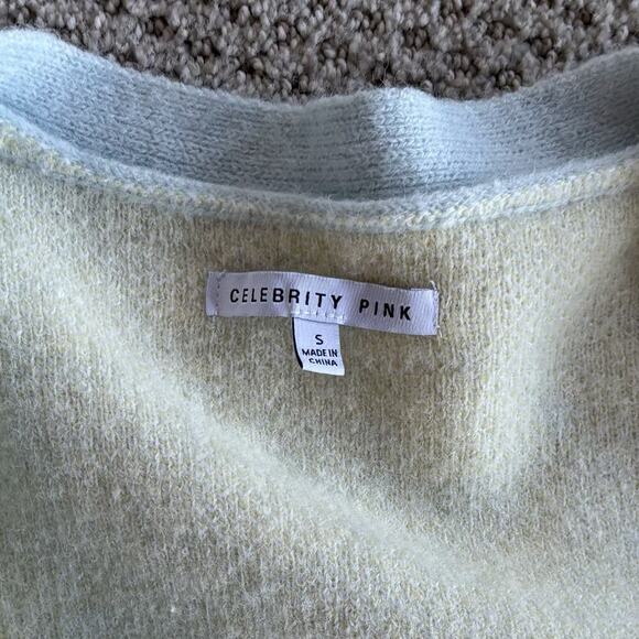 Blue Daisy Cardigan Soft Sweater Small Flower Whimsical Button Cottage Y2K - Picture 6 of 9